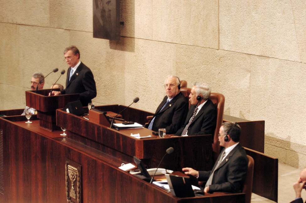Horst Köhler bei seiner Rede in der Knesset